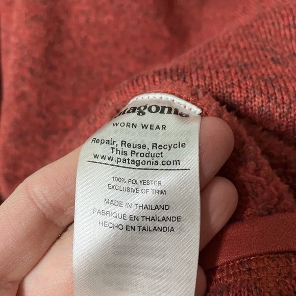 Patagonia Better Sweater Red Half Zip Size Small - Picture 7 of 8